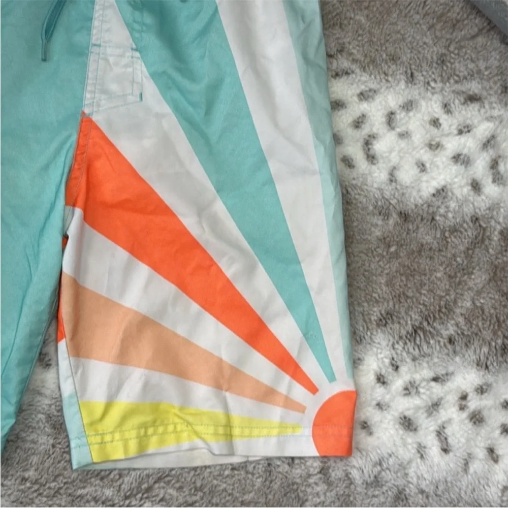 Cat & Jack sunburst swim trunks boys medium pastel sunshine beach pool party